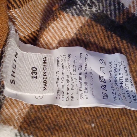 New Shein Girls 2 Piece High Neck Tee & Plaid Skirt Multiple Sizes - Picture 5 of 9